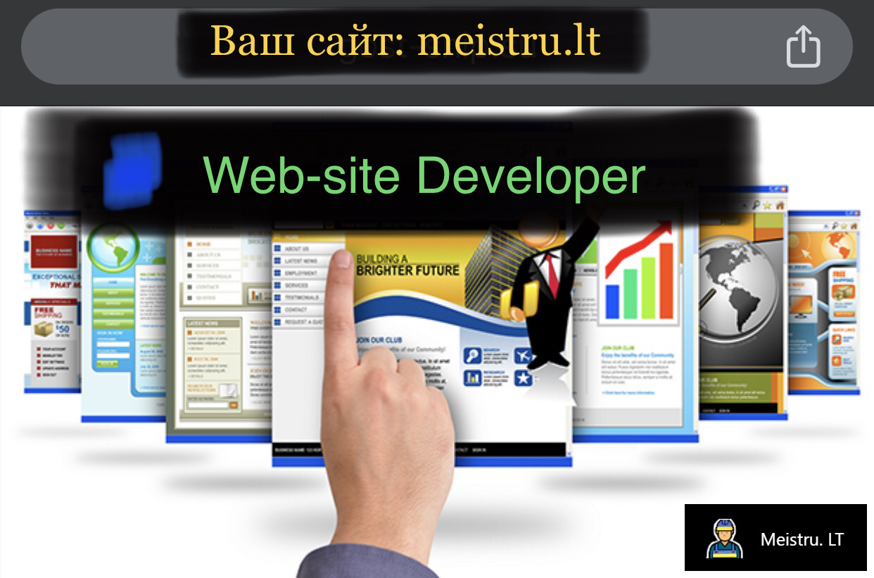 Услуги по разработке сайтов в Литве и Вильнюс » МАСТЕР РЕКЛАМНЫХ ОБЪЯВЛЕНИЙ  - MEISTRU REKLAMA SKELBIMAI